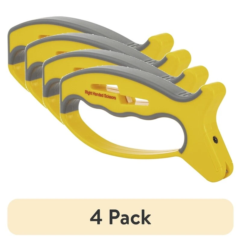 Pacote com 4 facas afiador tesoura V-Sharp haste cerâmica dupla face protetor fácil de usar - Imagem 2 de 4