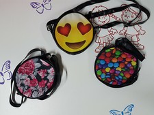 Umhängetasche bunte Bonbons Emoji Rosen