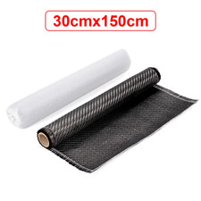 60/100/150/300Cm 3K 200Gsm 0.2Mm Thickness 30/50Cm Wide Plain Carbon Fiber Cloth