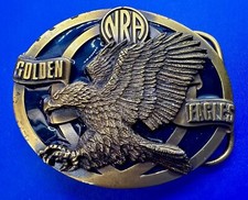 NRA Golden Eagles National Rifle Association Vintage Commemorative Belt Buckle