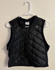 Gymshark Women’s Black Speed Gilet Running Vest, Extra Large