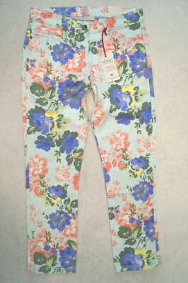 PECKOTT POLLY Damen Hose  7/8 Hose Gr. 38  Stretch  geblümt  NEU
