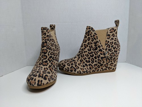 toms kelsey bootie leopard