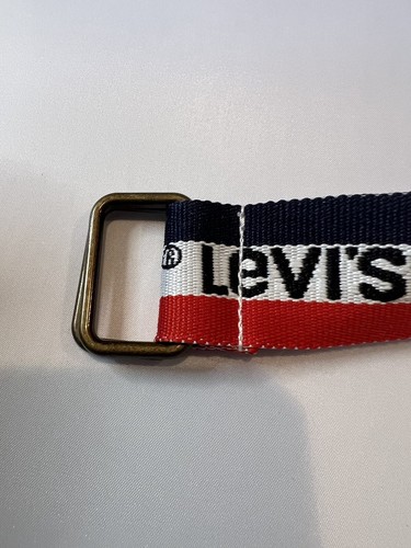 Levi’s Gürtel rot weiß blau Doppel D Ring verstellbar Länge - Bild 5 von 7