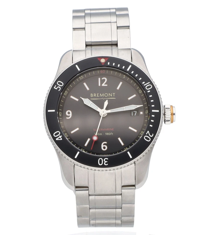 Reloj automático para hombre Bremont Supermarine esfera negra 40 mm S300-BK-B