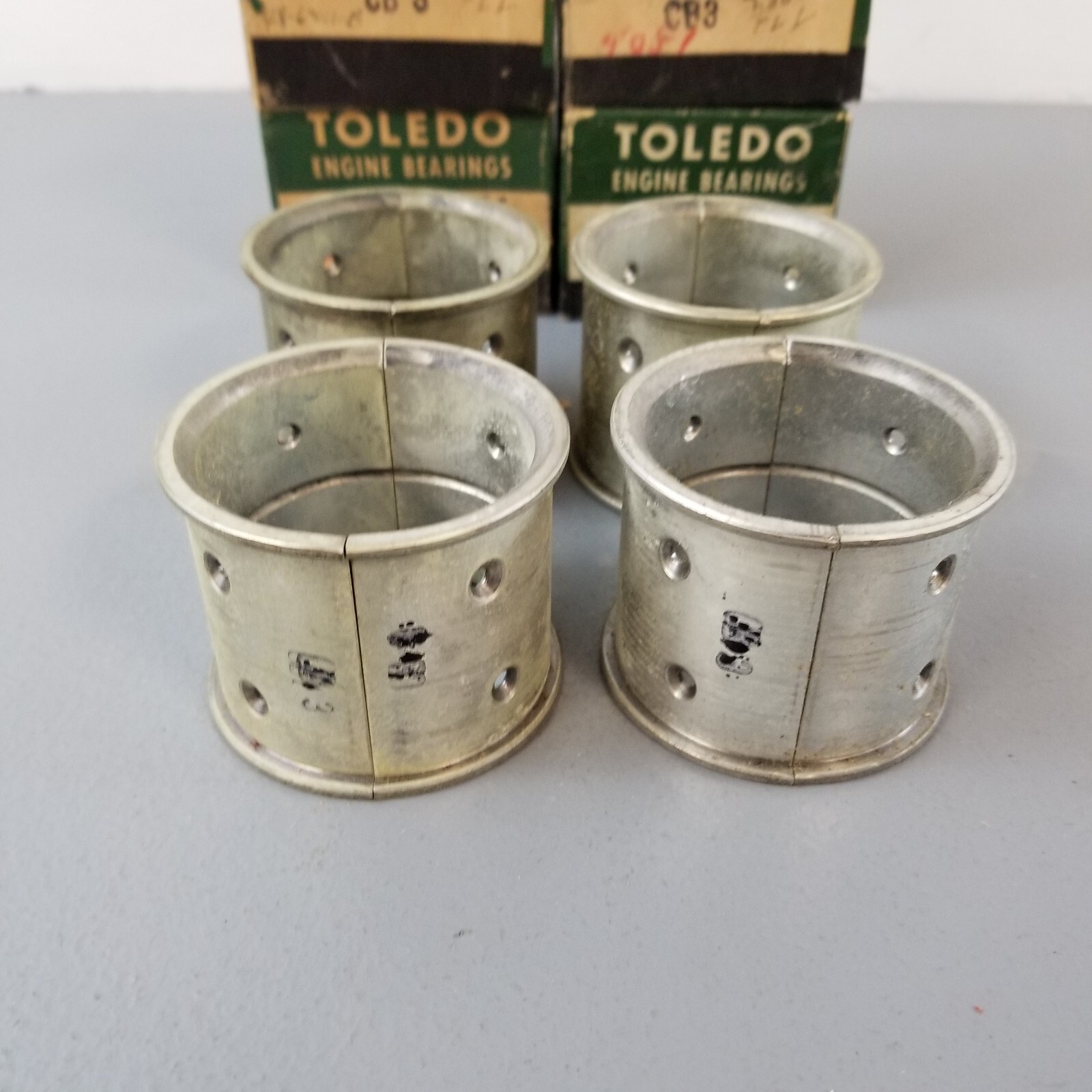 4 Pairs NOS 193238 Ford Flathead Rod Bearings Toledo CB3 Standard Ford