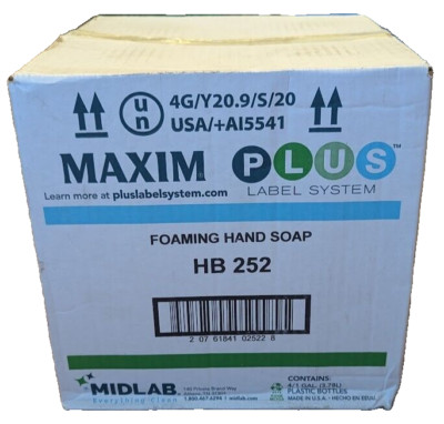 Lot of 4 x Maxim Foaming Hand Soap Gallon Bottles Schools Hospitals Offices