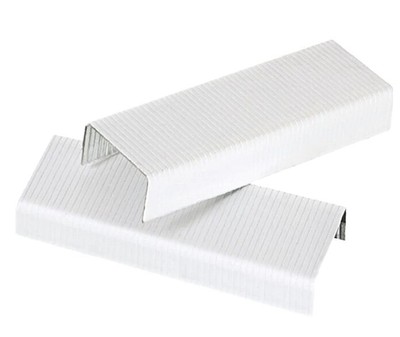 10.000 LEITZ Heftklammern weiß 24/6 verzinkt 5570 aus Stahldraht 12,8 x 6 mm
