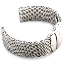 Shark Mesh Stainless Steel Thick & Heavy Watch Band Strap