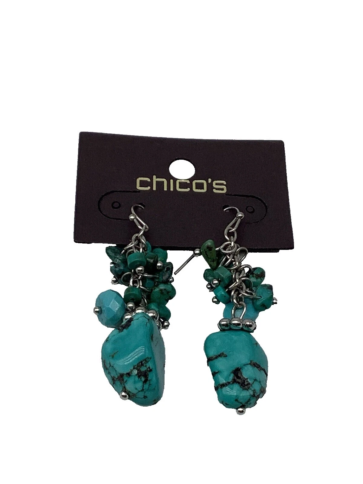 Pendientes de Moda Chico's Turquesa