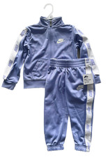 New Nike Toddler Track Suit Jacket Pants Set 2T Light Thistle Periwinkle Purple