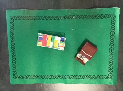 Classic Card Game Set with Green Carpet - CAF