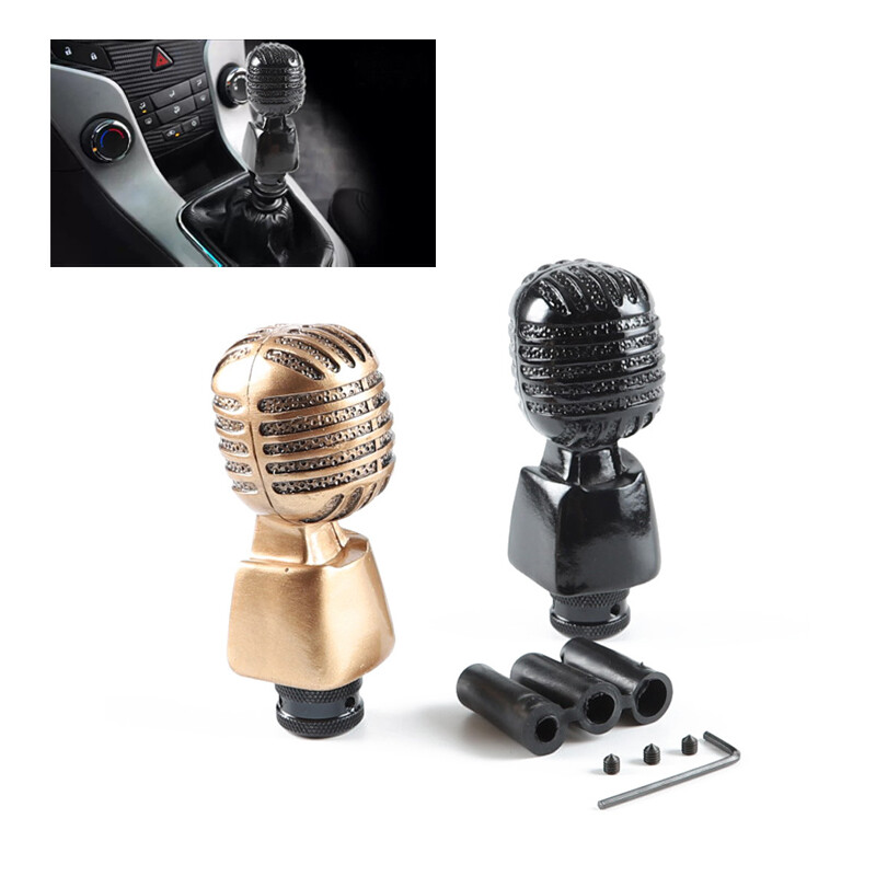 Microphone shape Car Shift Knob Head Manual Stick Gear Lever Universal-image