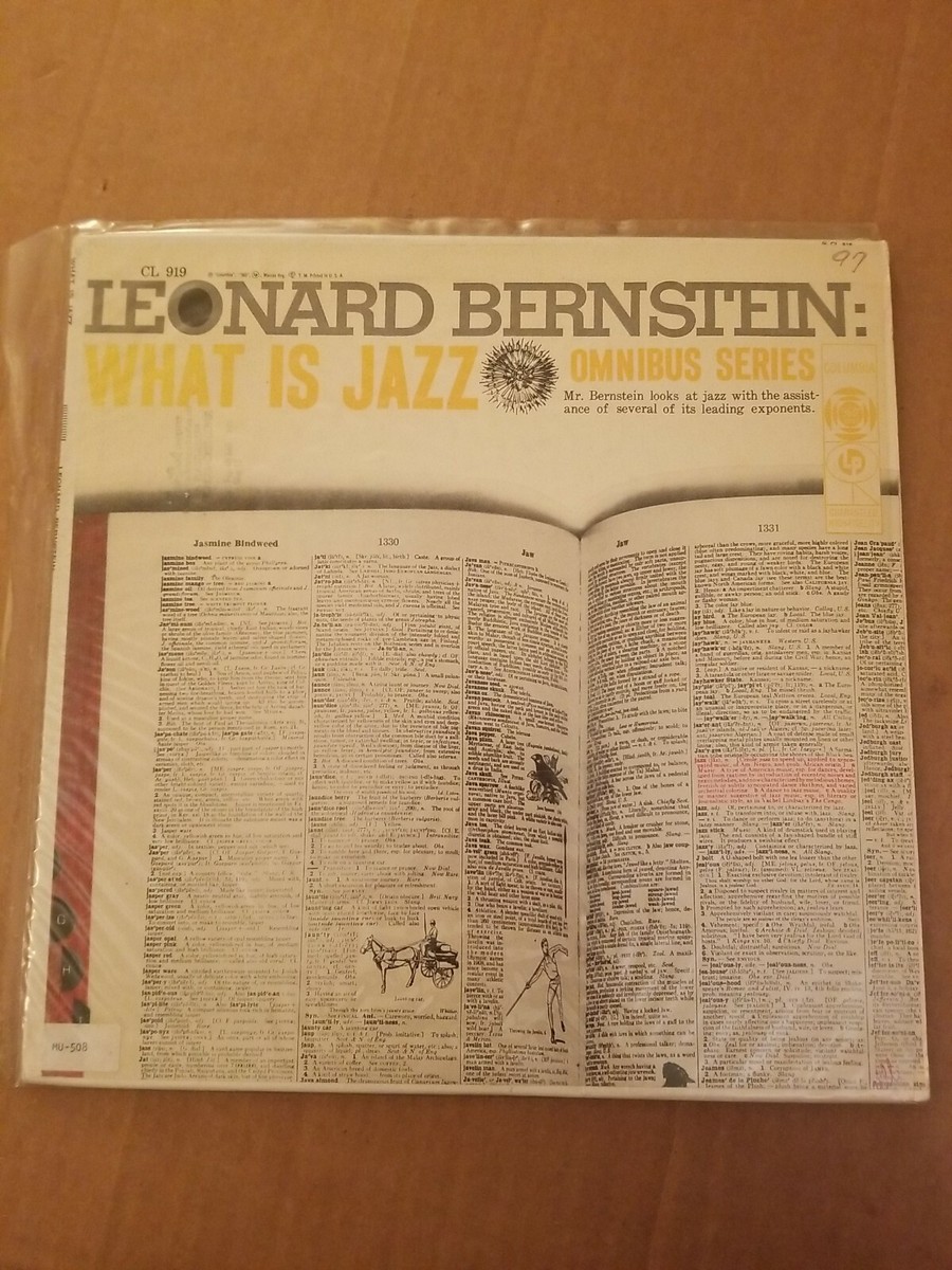 オリジナル盤！Leonard Bernstein / What Is Jazz LP Leonard Bernstein What is Jazz US ORIGINAL, SIX EYE