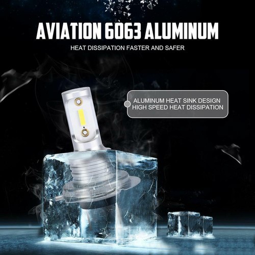 2X H7 LED Headlight Bulb Motorcycle 6500K For Suzuki 2006-07 GSXR600 GSXR750 K6 - Picture 6 of 12