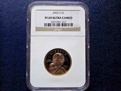 2003 S SACAGAWEA DOLLAR NGC PROOF 69 ULTRA CAMEO