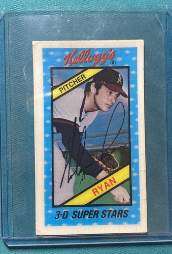 1980 Kellogg's 3-D Super Stars NOLAN RYAN #20 HOF California Angels