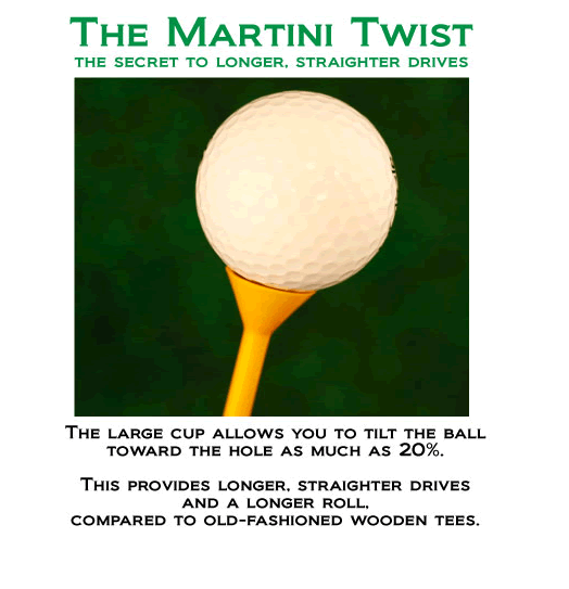 MARTINI Golf Tees 2 packs of 5 White MIDSIZE Tees 2 3/4" eBay