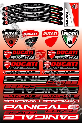 Set Decalcomania Moto Ducati Panigale R 899 949 1199 1299 49 Adesivi - Foto 7