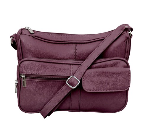 Bolso de mano organizador de cuero con correa para el hombro bandolera de cuero para mujer - Imagen 15 de 55