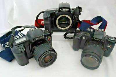 3 CANON FILM CAMERAS -EOS REBEL S, EOS REBELX S, EOS AZE