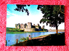 CAERPHILLY CASTLE VIEW FROM SOUTH WEST MID-GLAMORGAN WALES COLOUR POSTCARD [532]