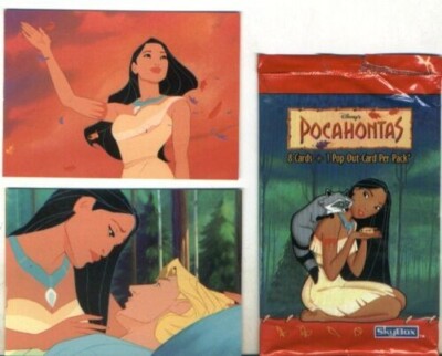 SET 3 BEUTEL 26 KARTEN Pack POCAHONTAS, SKY BOX 1996 Filmkarte Walt Disney Film