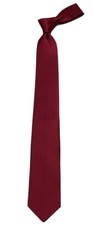 Casual Solid Burgundy Satin Plain Necktie Men's Tie Wedding Formals