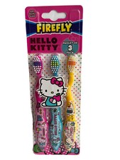 Hello Kitty Firefly 3 Value Pk Toothbrush Set 2 Pack