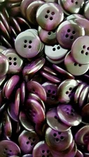Eggplant Buttons, 4 Hole Sewing/Crafts Buttons 20mm - 5 Gross 720 Pieces (003)