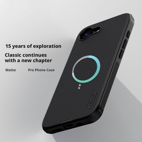 NILLKIN For iPhone 16e Case Cover Frosted Hard 360Bumper Cases Camera Protectio=