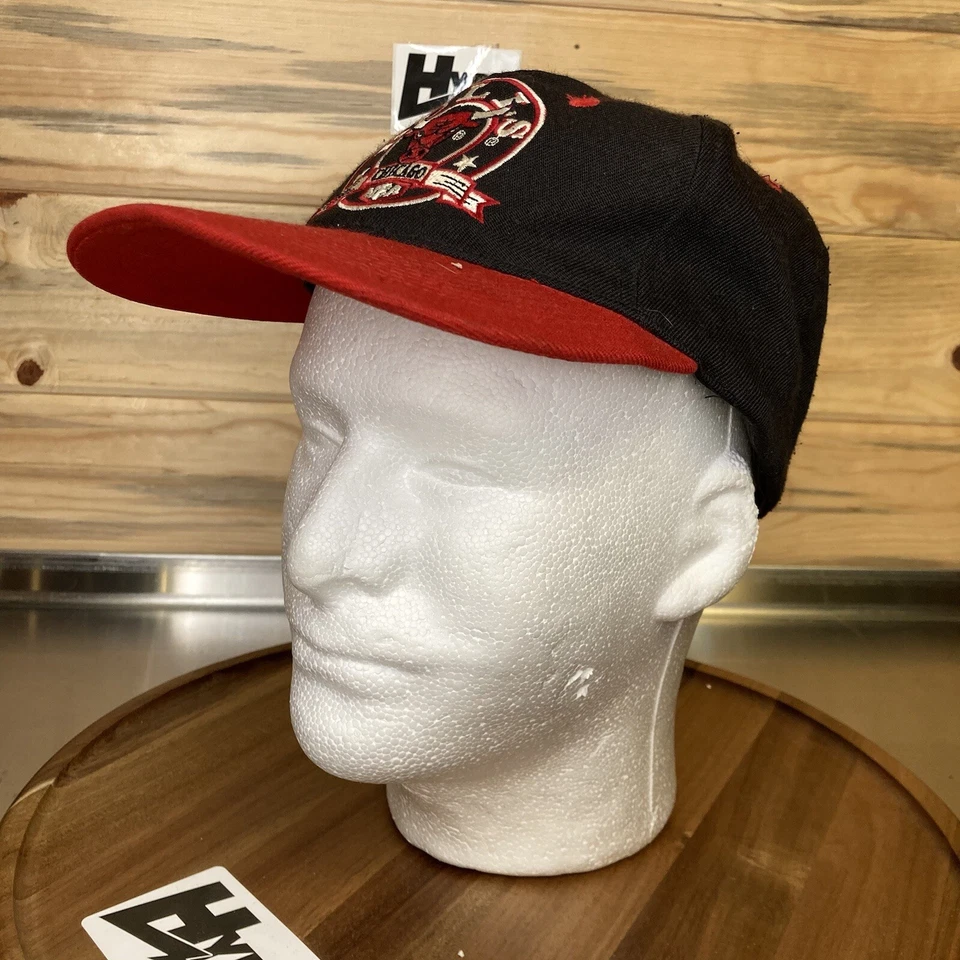 Boné Bulls ajustável vintage anos 80 anos 90 NBA basquete Drew Pearson Chicago - Imagem 3 de 4