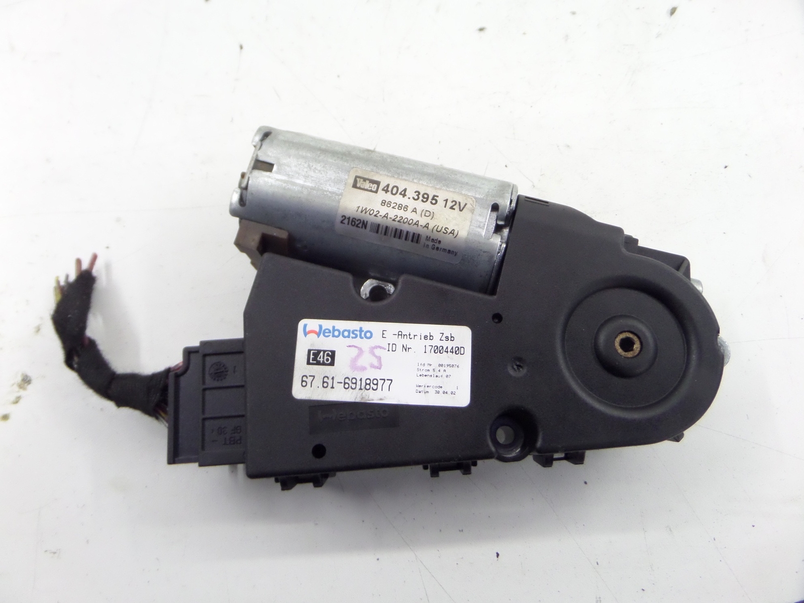 BMW E46 Sunroof Motor Assembly OEM 67616918977 for sale online | eBay 