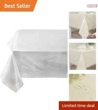 Clear Plastic Tablecloth Protector 60" x 124" Waterproof Oilproof Dining Cover