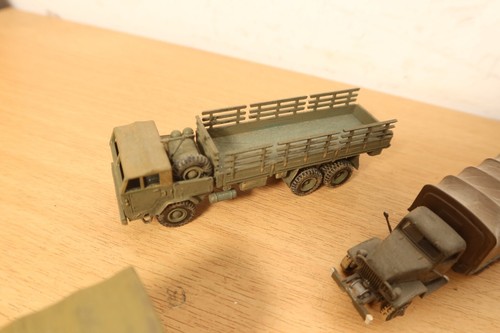 Vintage HO Military Vehicles Bundle Recovery Trucks Covered Minitanks DBGM ROCO - Picture 2 of 24