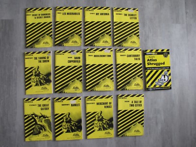 CliffsNotes - on 13 books - you will get all of these!
