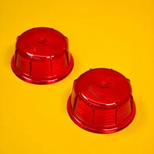 2x Replacement Lens Red Britax for Side Marker Lamp for Trailer Caravan Truck