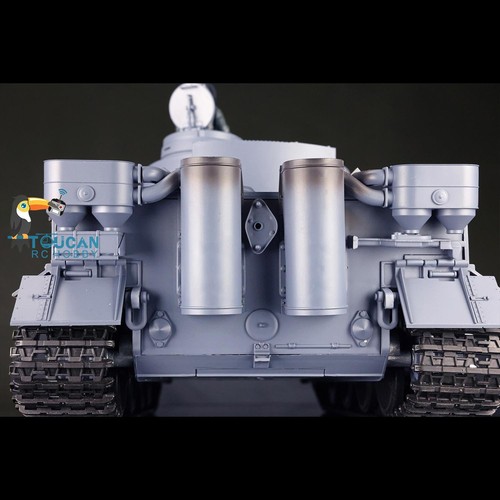 2.4G Henglong 1/16 7.0 German Tiger I Plastic 3818 BB IR RTR RC Tank Sound Light - Picture 10 of 12