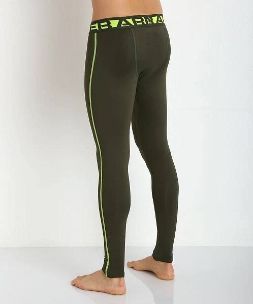 Under Armour Evo Coldgear Compression Leggings Rifle Green Men's XL BNWT - Image 2 of 4