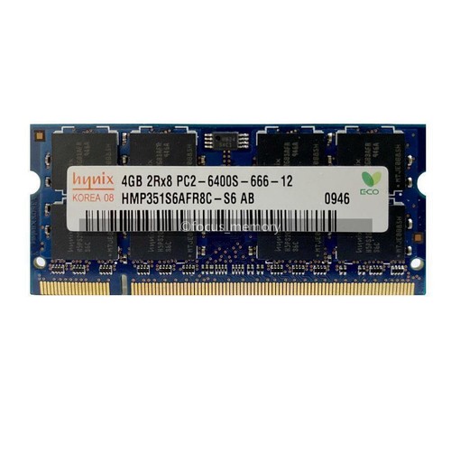 Hynix 4 GB PC2-6400 DDR2 Memory 800 MHz Laptop SO-DIMM HMP351S6AFR8C-S6 Ram 4G - Picture 2 of 6