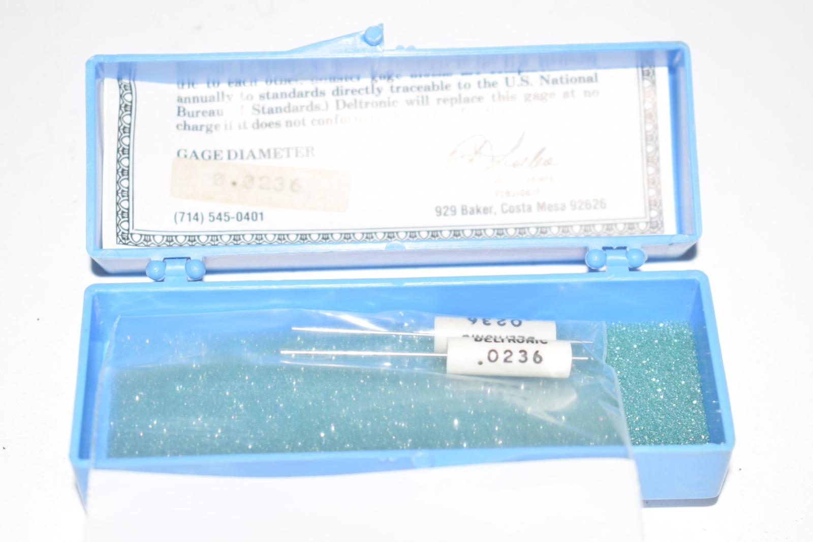 Pack of Deltronic Gage Pins Size .0236 eBay