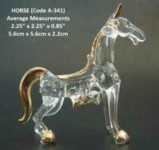 Glass HORSE Pony Art Glass Ornament Glass Animal Collectable Home Decor Gift