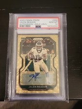 2020 Prizm GOLD VINYL REFRACTOR - JALEN REAGOR Rookie RC Card /5  GEM MINT. rookie card picture