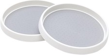 Lazy Susan Organizer, 10 Inch 360 Rotating Tray, 2 Pack Smooth Turning,