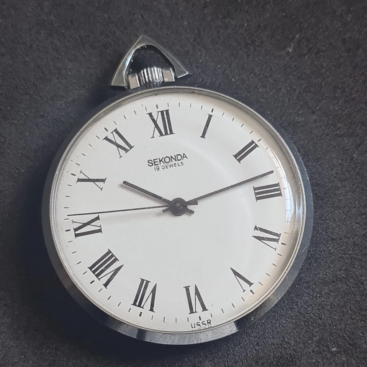 Reloj Bolsillo Vintage Metal Sekonda 19 Joyas ref4710 Funcionando