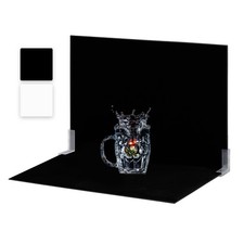 Backdrop Board Light-Absorption Black Flocked Cloth White Paper Photo Small Prop