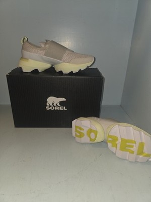 SOREL Kinetic Impact Strap Women s Slip-On Low Top Sneakers Beige/Yellow
