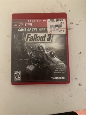 Fallout 3 -- Game of the Year Edition (Sony PlayStation 3, 2009)