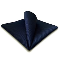 Solid Navy Blue Pocket Square for Men New