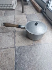 Vintage Club Aluminum Hammercraft Cookware Saucepan Pot Hammered W/Lid